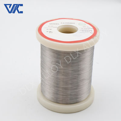 Brillante Annealed Ultra delgado 0,025 mm 0,05 mm Nichrome aleación Ni80Cr20 Resistencia de calefacción de alambre proveedor