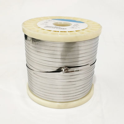 Aleación de nichromo Cr15Ni60 Nikrothal 60 Resistohm 60 Resistencia al calentamiento eléctrico Alambre plano Robbin